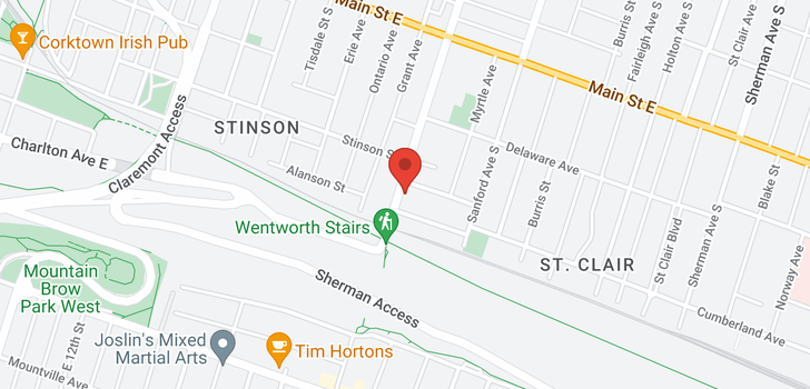 map of 185 Wentworth Street S